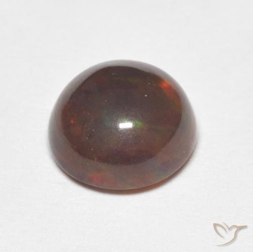 Opala Multicolorido Natural 1.22ct, Redondo, Opaco