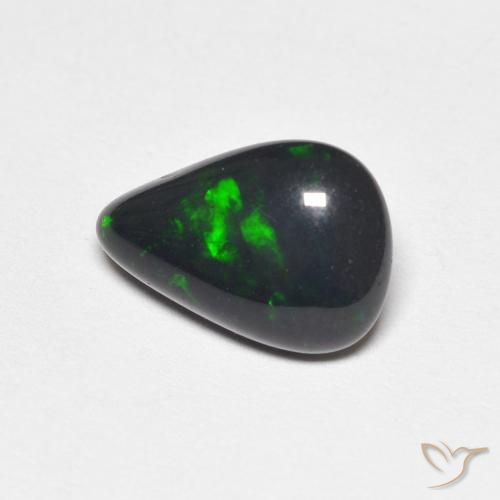 Opala Multicolorido Natural 1.21ct, Formato de pêra, Opaco