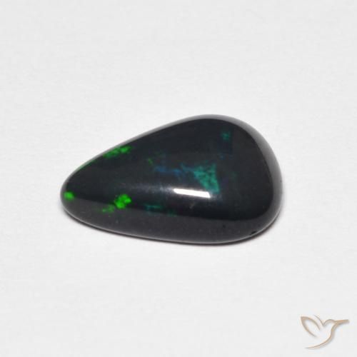 Opala Multicolorido Natural 1.21ct, Formato de pêra, Opaco