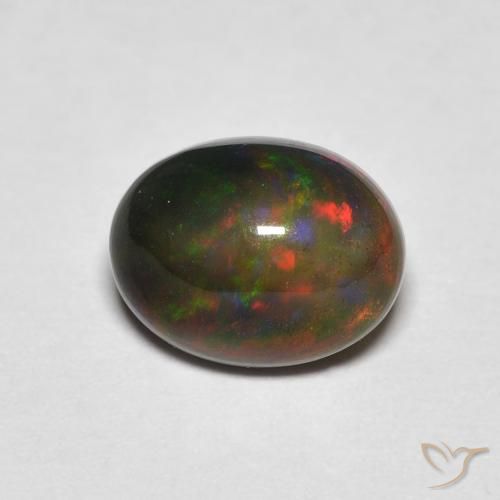 1.25ct Natural Multicolorido Opala, oval, Opaco