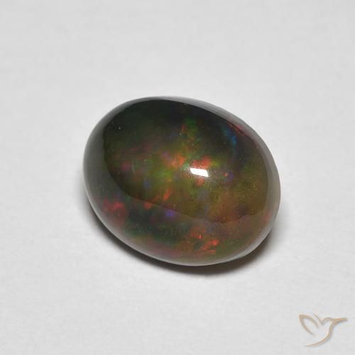 Opala Multicolorido Natural 1.25ct, oval, Opaco