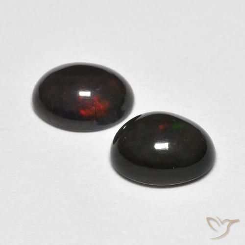 Pedras preciosas de Opala Multicolorido natural de 1.18 ct, oval, Opaco