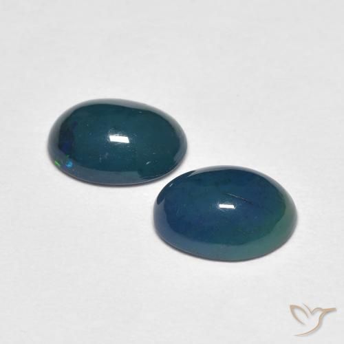 Pedras preciosas de Opala Multicolorido natural de 1.39 ct, oval, Opaco