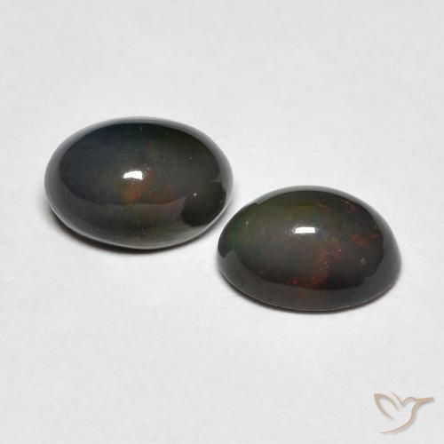 Pedras preciosas de Opala Multicolorido natural de 1.22 ct, oval, Opaco