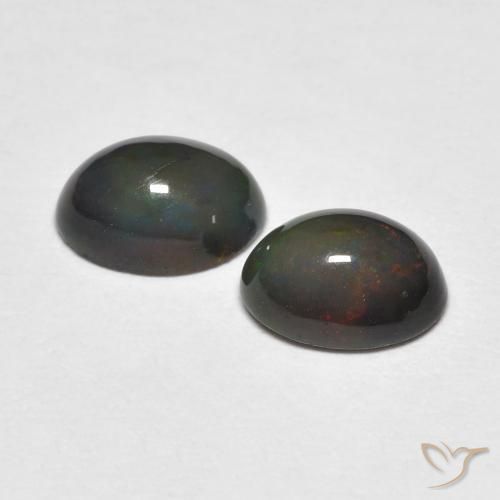 Pedras preciosas de Opala Multicolorido natural de 1.22 ct, oval, Opaco