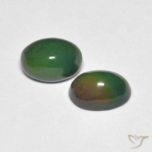 Pedras preciosas de Opala Multicolorido natural de 1.08 ct, oval, Opaco