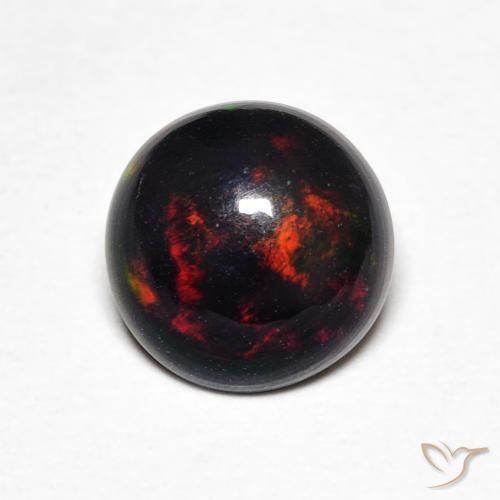 0.64ct Natural Multicolorido Opala, Redondo, Opaco
