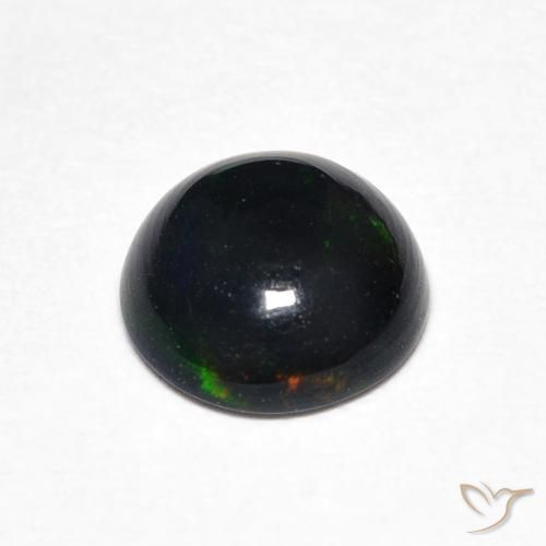 Opala Multicolorido Natural 0.64ct, Redondo, Opaco