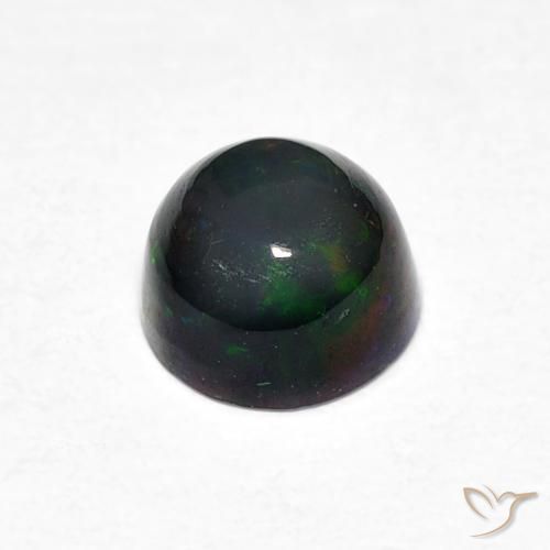 Opala Multicolorido Natural 0.44ct, Redondo, Opaco