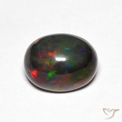 1.40ct Natural Multicolorido Opala, oval, Opaco