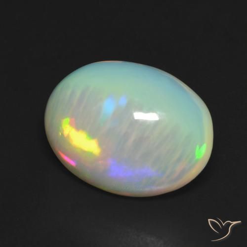 Opala Multicolorido Natural 3.28ct, oval, Transparente