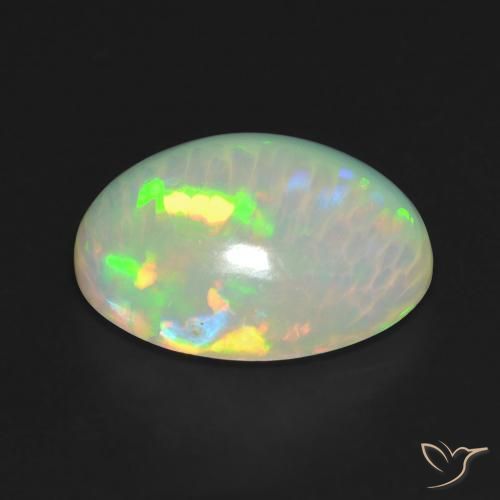 Opala Multicolorido Natural 3.28ct, oval, Transparente