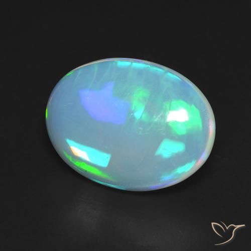 Opala Multicolorido Natural 3.56ct, oval, Transparente