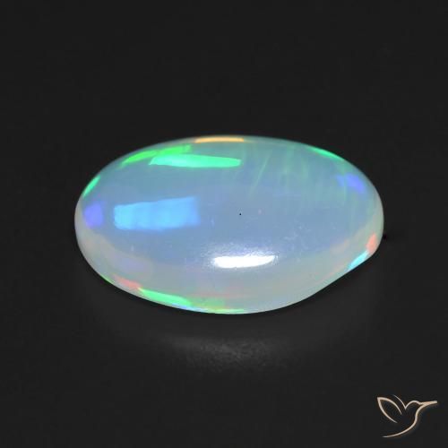 Opala Multicolorido Natural 3.56ct, oval, Transparente