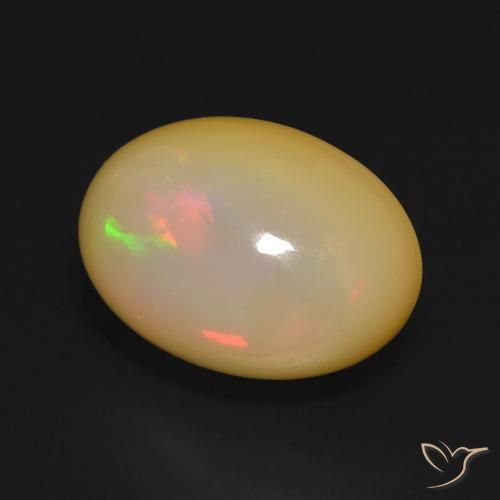 5.52ct Natural Multicolorido Opala, oval, Translúcido