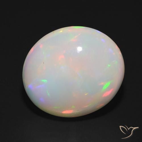 5.95ct Natural Multicolorido Opala, oval, Translúcido