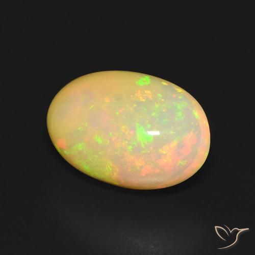 Opala Multicolorido Natural 3.41ct, oval, Transparente