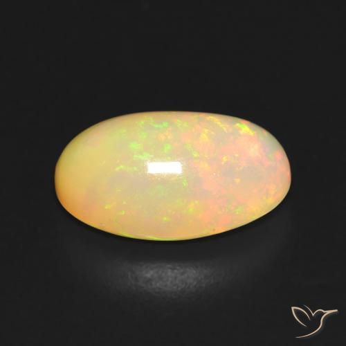 Opala Multicolorido Natural 3.41ct, oval, Transparente