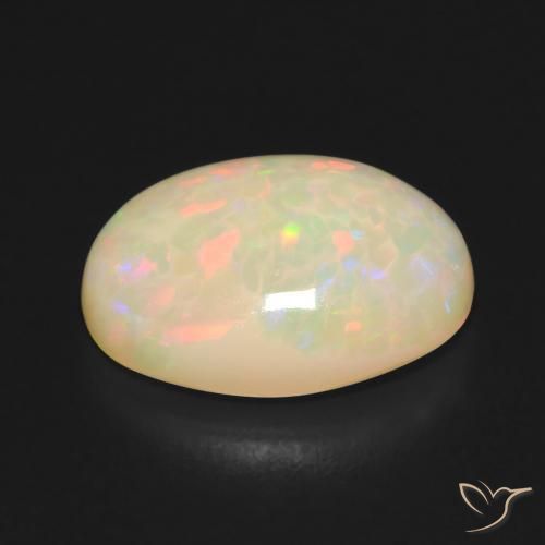 Opala Multicolorido Natural 4.38ct, oval, Translúcido