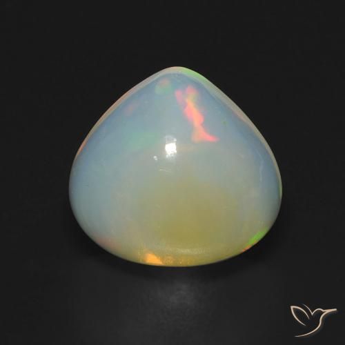 Opala Multicolorido Natural 5.38ct, Formato de pêra, Transparente