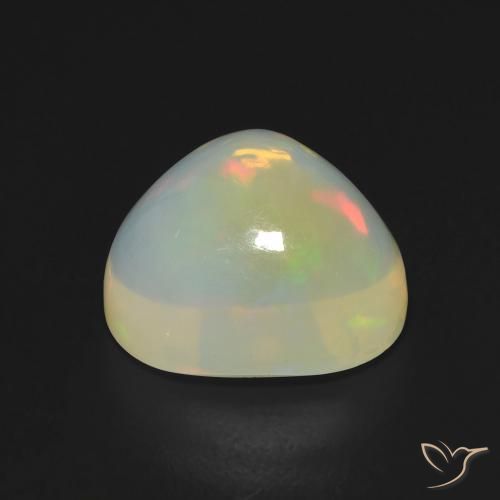 Opala Multicolorido Natural 5.38ct, Formato de pêra, Transparente
