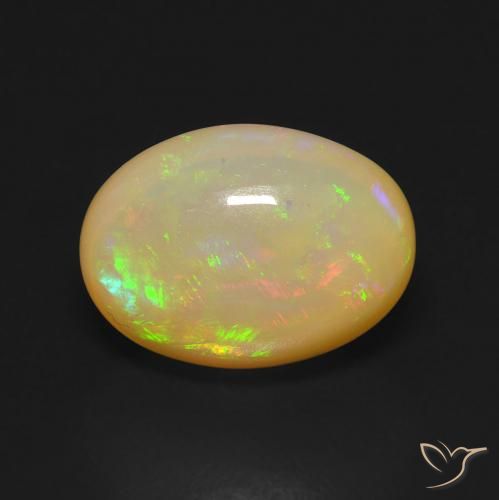 5.16ct Natural Multicolorido Opala, oval, Transparente