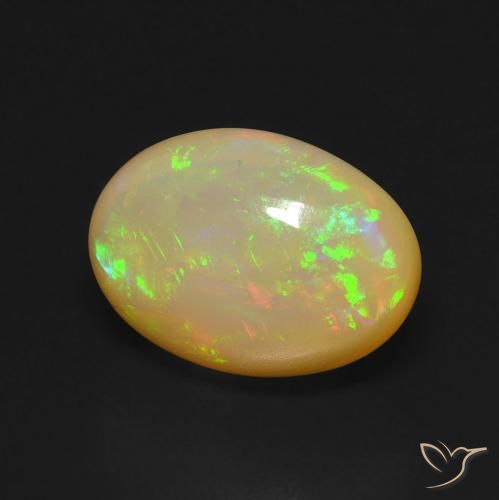 Opala Multicolorido Natural 5.16ct, oval, Transparente