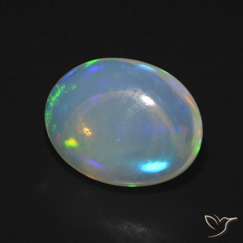 Opala Multicolorido Natural 4.45ct, oval, Transparente