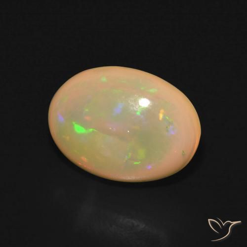 Opala Multicolorido Natural 2.58ct, oval, Translúcido