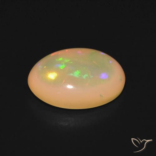 Opala Multicolorido Natural 2.58ct, oval, Translúcido