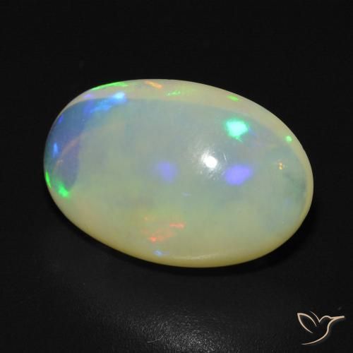 Opala Multicolorido Natural 3.33ct, oval, Transparente