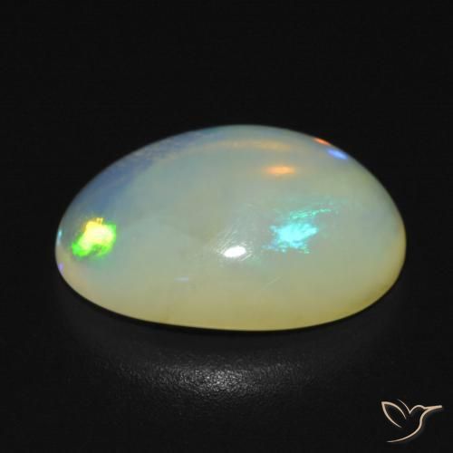 Opala Multicolorido Natural 3.33ct, oval, Transparente