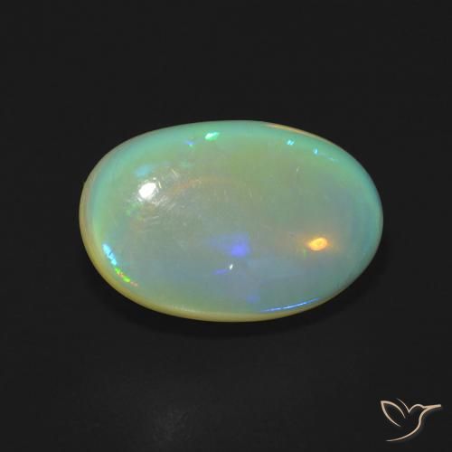 2.95ct Natural Multicolorido Opala, oval, Transparente