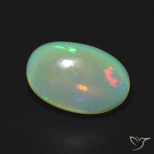 Opala Multicolorido Natural 2.95ct, oval, Transparente