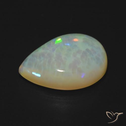 Opala Multicolorido Natural 6.18ct, Formato de pêra, Transparente