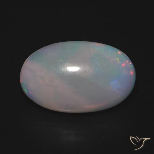 3.93ct Natural Multicolorido Opala, oval, Translúcido