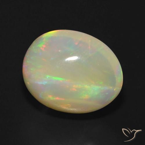 Opala Multicolorido Natural 5.74ct, oval, Transparente