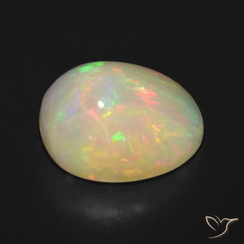 Opala Multicolorido Natural 5.74ct, oval, Transparente