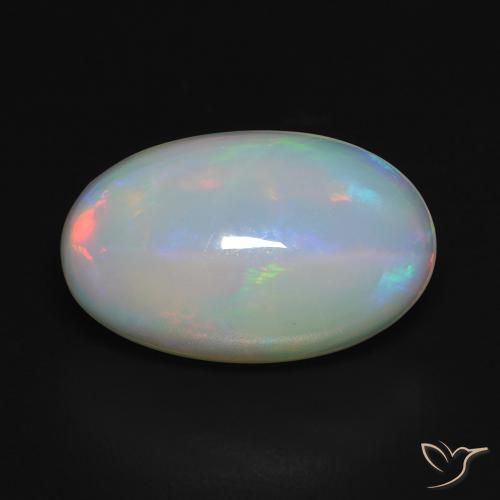 3.02ct Natural Multicolorido Opala, oval, Transparente