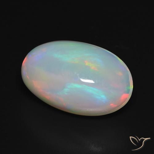 Opala Multicolorido Natural 3.02ct, oval, Transparente