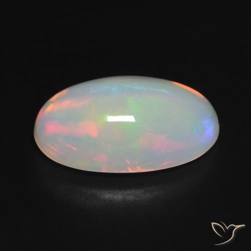 Opala Multicolorido Natural 3.02ct, oval, Transparente