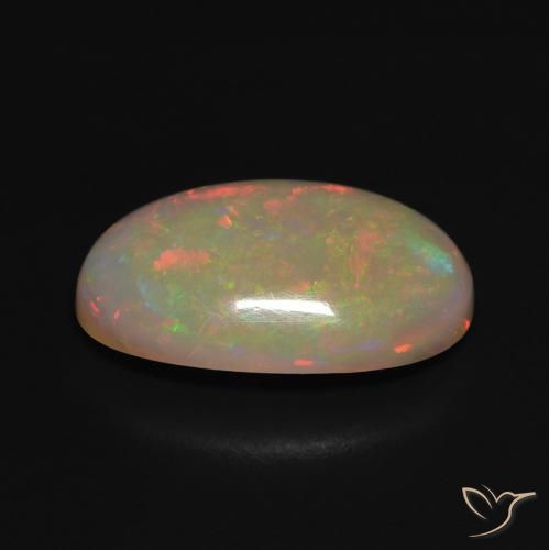 Opala Multicolorido Natural 3.28ct, oval, Translúcido