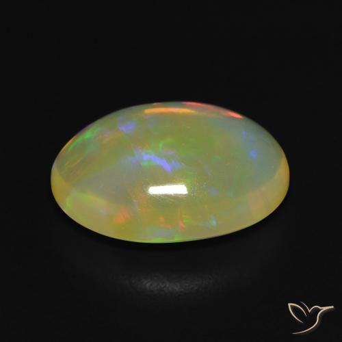 Opala Multicolorido Natural 3.07ct, oval, Transparente