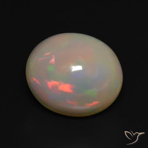 Opala Multicolorido Natural 4.97ct, oval, Translúcido