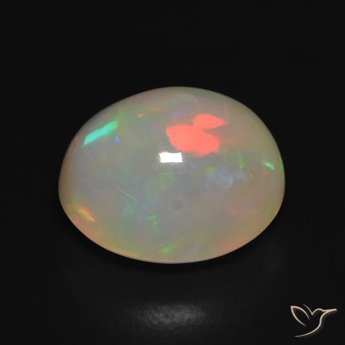 Opala Multicolorido Natural 4.97ct, oval, Translúcido