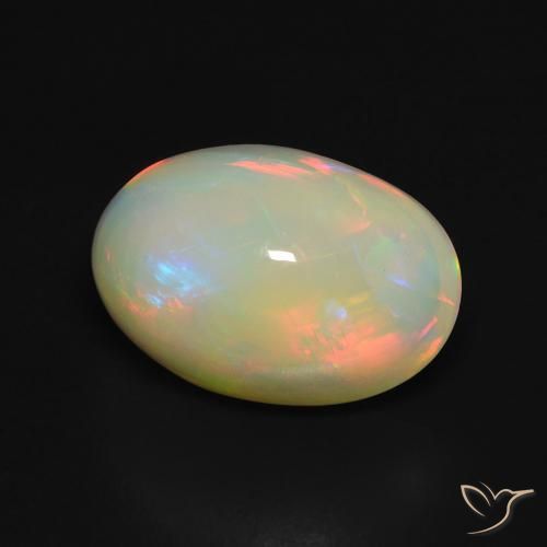 Opala Multicolorido Natural 3.67ct, oval, Transparente