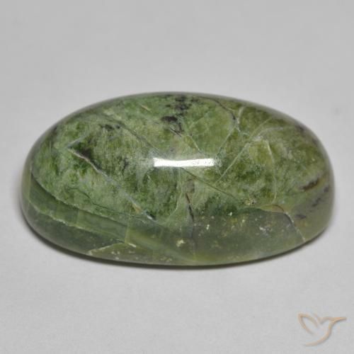 Opala Verde Terroso Natural 22.64ct, oval, Opaco