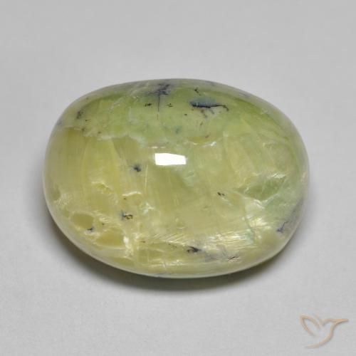 16.50ct Natural Verde amarelado Opala, oval, Opaco