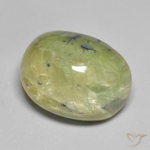 Opala Verde amarelado Natural 16.50ct, oval, Opaco
