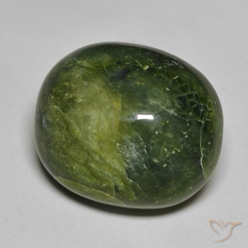 Opala Verde Terroso Natural 14.20ct, oval, Opaco